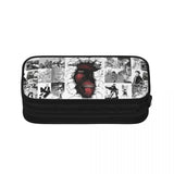 Levi Manga Collage Pen Box Student Anime Zipper Pencil Bag