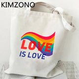 LGBT Shopping Reusable Tote Bag Net Sack Cabas Grab