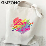 LGBT Shopping Reusable Tote Bag Net Sack Cabas Grab