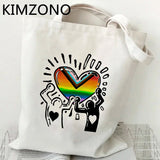 LGBT Shopping Reusable Tote Bag Net Sack Cabas Grab