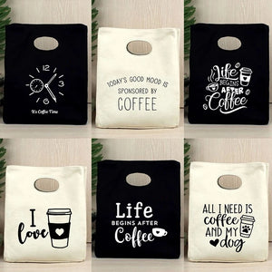 Life After Coffee Lunch Bag Thermal Insulated Bento Box Tote