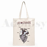 Life Is Strange Cartoon Print Shopping Bag Girls Casual Pack