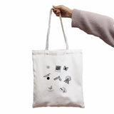 Gothic Canvas Bag Horror Cartoon Large Purse