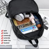 Light Space Down Women's Backpack Laptop Bags Casual Female School Backpack