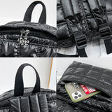 Light Space Down Women's Backpack Laptop Bags Casual Female School Backpack