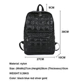 Light Space Down Women's Backpack Laptop Bags Casual Female School Backpack
