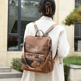 Durable Oxford Cloth Backpack Lightweight Large Capacity Water Repellent