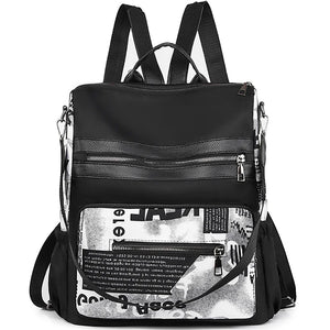 Durable Oxford Cloth Backpack Lightweight Large Capacity Water Repellent