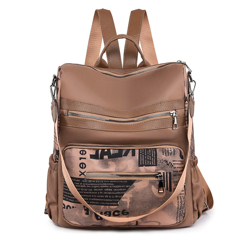Durable Oxford Cloth Backpack Lightweight Large Capacity Water Repellent