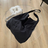 Canvas Women's Shopping Bag Casual Bucket Messenger Shoulder