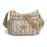 Ladies Canvas Messenger Bag Multilayer Large Capacity Shoulder Bag