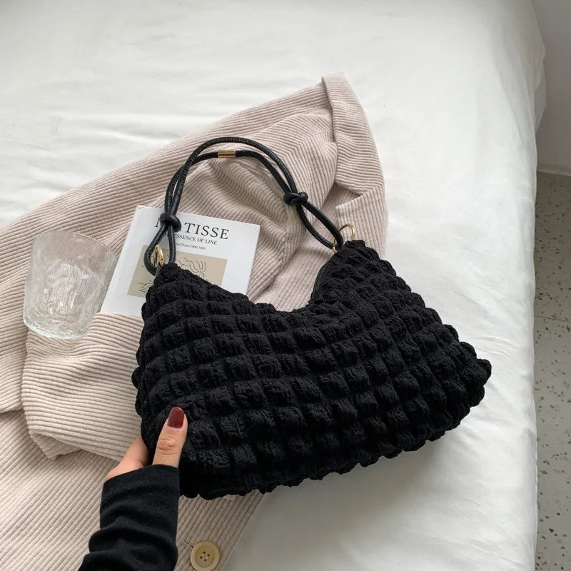 Winter Large Tote Bag Soft Handbag Shoulder Bag