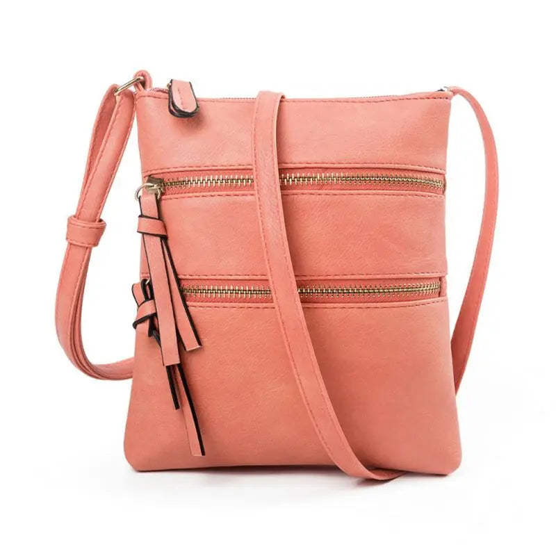 Small Lightweight Leather Cat Crossbody Bag for Women