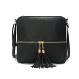 Stylish Crossbody Bag with Tassel
