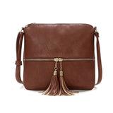 Stylish Crossbody Bag with Tassel