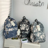 Nylon Girls School Backpack Urban Bag Female Students Books Backpack