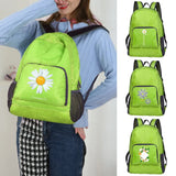 Daisy Print Packable Backpack Ultralight Foldable Daypack Bag