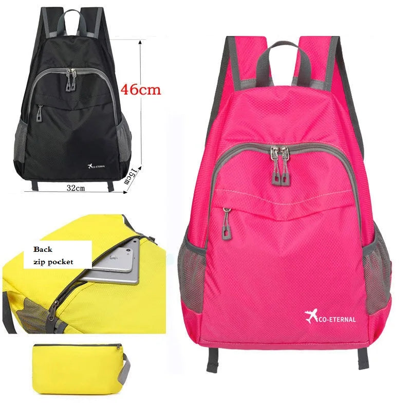 Fold Backpack Large Capacity Waterproof Bag for Travel Hiking