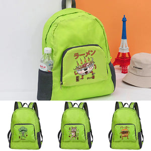 Portable Foldable Backpack Ultralight Outdoor Pack Monster Print