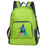 Portable Foldable Paint Letter Print Backpack Ultralight Outdoor Pack