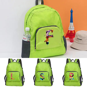 Portable Foldable Paint Letter Print Backpack Ultralight Outdoor Pack