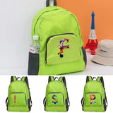 Portable Foldable Paint Letter Print Backpack Ultralight Outdoor Pack
