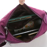 Lightweight Messenger Bag Solid Waterproof Oxford Crossbody Bag