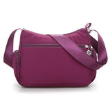 Lightweight Messenger Bag Solid Waterproof Oxford Crossbody Bag