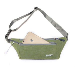 Sport Fanny Pack Canvas Waist Belt Bag Pouch Sweatproof Waist Bum Bags