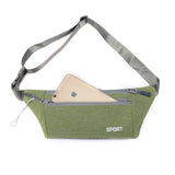 Sport Fanny Pack Canvas Waist Belt Bag Pouch Sweatproof Waist Bum Bags