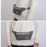 Sport Fanny Pack Canvas Waist Belt Bag Pouch Sweatproof Waist Bum Bags