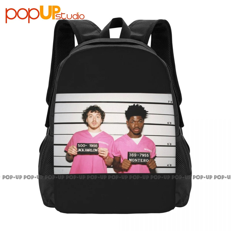 Lil Nas X Jack Harlow Backpack Large Capacity Travel Sports Style