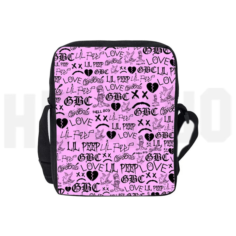 Lil Peep Diagonal Shoulder Bag Women Handbag Girl Messenger Bag Harajuku Bag