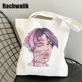 Lil Peep Harajuku Tote Bag Gothic Canvas Shopper