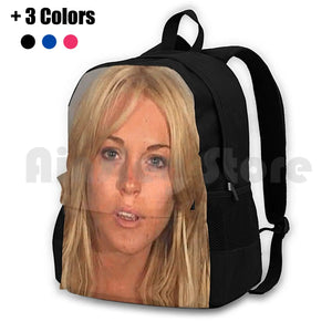 Lindsay Lohan Mugshot Backpack for Outdoor Sports