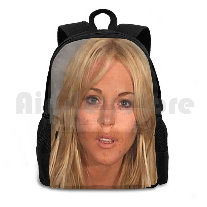 Lindsay Lohan Mugshot Backpack for Outdoor Sports