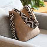 Linen Art Cloth Bag Women One-shoulder Canvas Casual Large Capacity