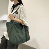 Linen Shoulder Bags Soft Solid Totes High Casual Handbags