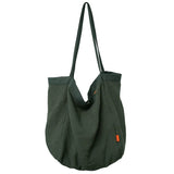 Linen Shoulder Bags Soft Solid Totes High Casual Handbags