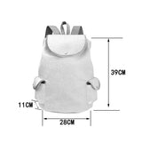 Owl Printed Drawstring Backpack for Teens Unisex
