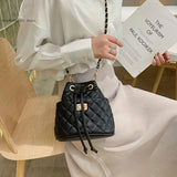 Retro Bucket Bag Chain Embroidered Shoulder Bag