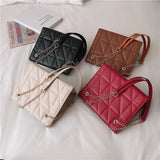Lingge Chain Bag Shoulder Bag Summer Messenger Square Bag