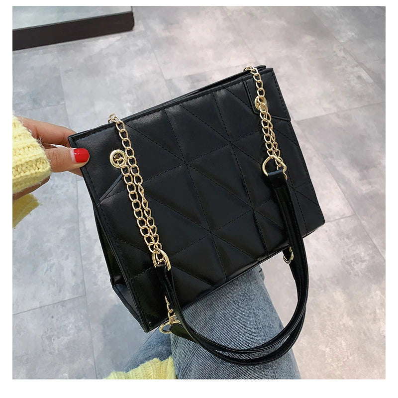 Lingge Chain Bag Shoulder Bag Summer Messenger Square Bag