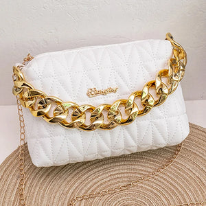 Lingge Chain Mobile Phone Bag Women Handbag