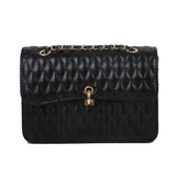 Lingge Chain Texture Messenger Bags For Women Shoulder Bags