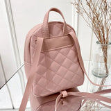 Lingge Embroidery Ladies Crossbody Mini Small Backpack Women Messenger Bag
