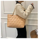 Lingge Embroidery Thread Shoulder Bags For Women