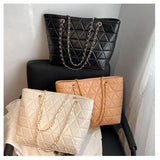 Lingge Embroidery Thread Shoulder Bags For Women