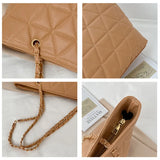 Lingge Embroidery Thread Shoulder Bags For Women