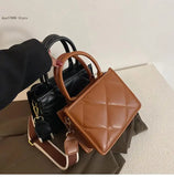 Lingge Embroidery Thread Small Bag Ladies Shoulder Messenger Bag